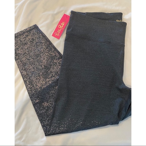 Lilly Pulitzer Pants - Lilly Pulitzer Luxletic Weekender High Rise Leggings Charcoal